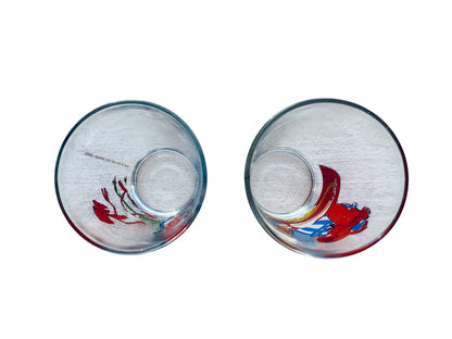 VTG Asterix & Obélix Collection Glass '68 & '84 Set of 2