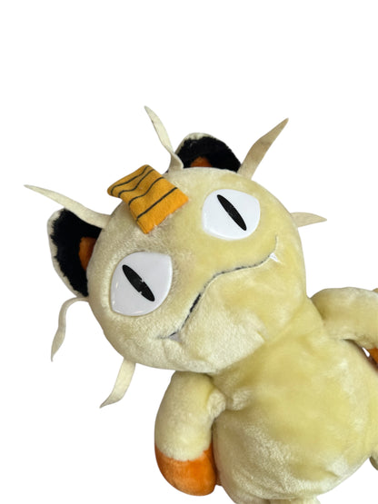 VTG ‘90s Rare Nintendo Official Pokémon Meowth Plush Zipper Backpack