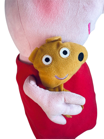 Ty Peppa Pig Holding Danny Dog Large Stuffed Animal Toy 20"