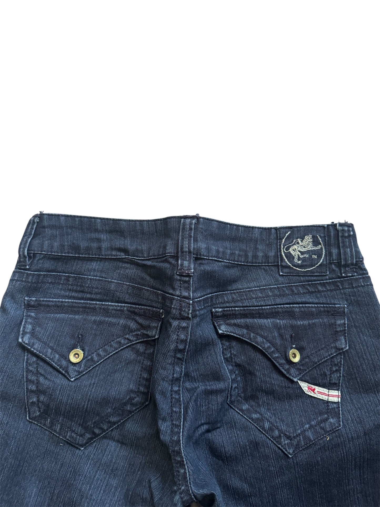 VTG Y2K Parasuco Denim Legend Women's Dark Blue Wide Leg Jeans Size: 28