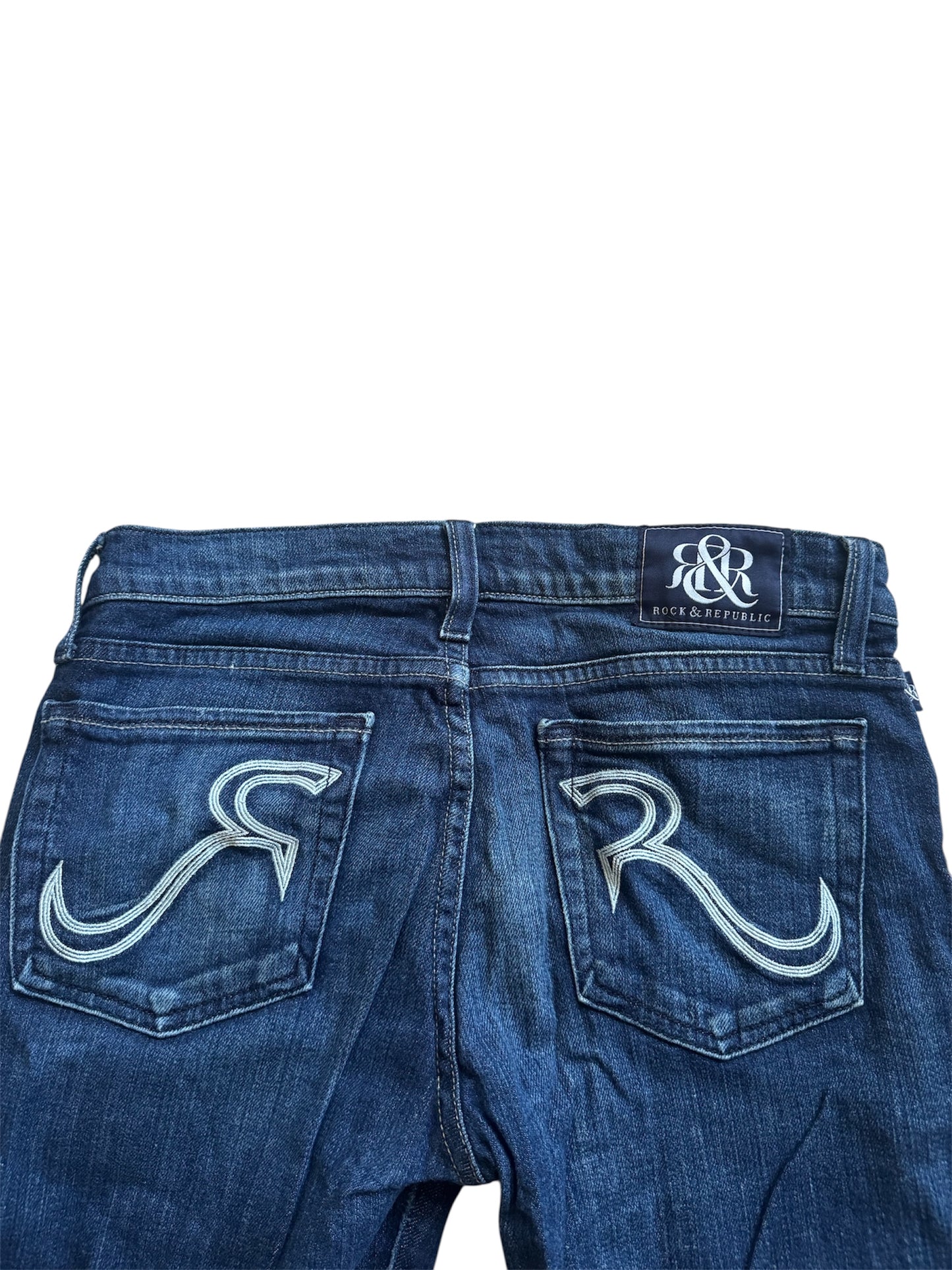 Rock & Republic Berlin Skinny Blue Women's Jeans Size: 27