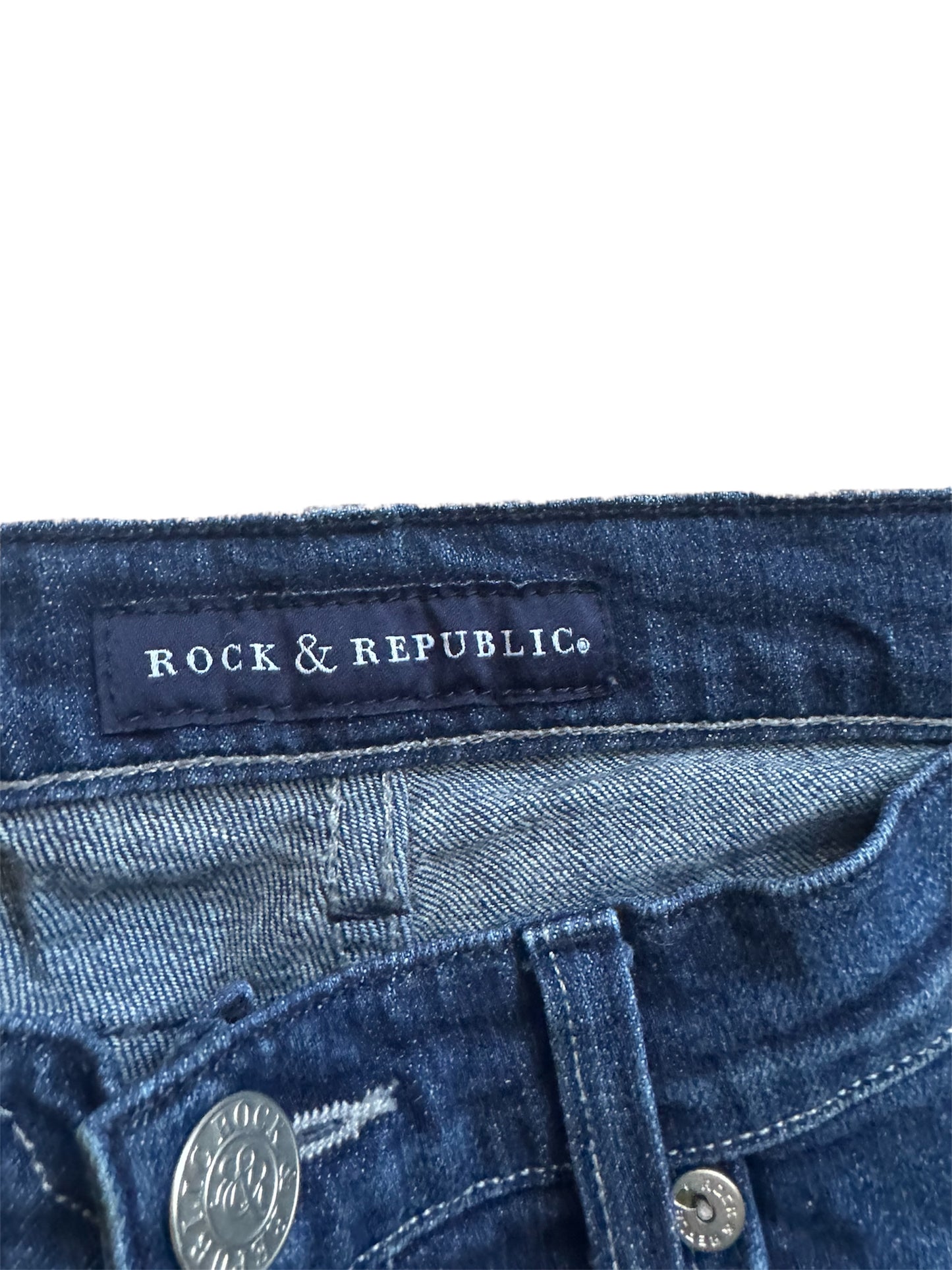 Rock & Republic Berlin Skinny Blue Women's Jeans Size: 27