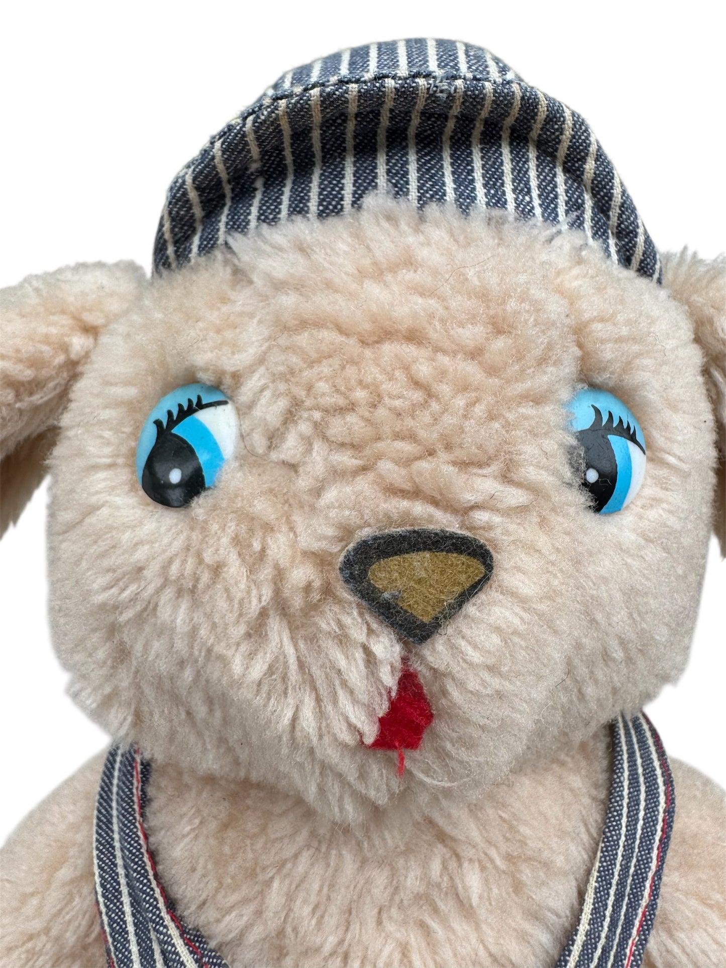 VTG 1970 Knickerbocker Conductor Bunny Rabbit Stuffed Animal Toy 13"