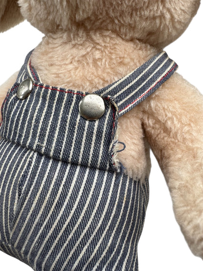 VTG 1970 Knickerbocker Conductor Bunny Rabbit Stuffed Animal Toy 13"