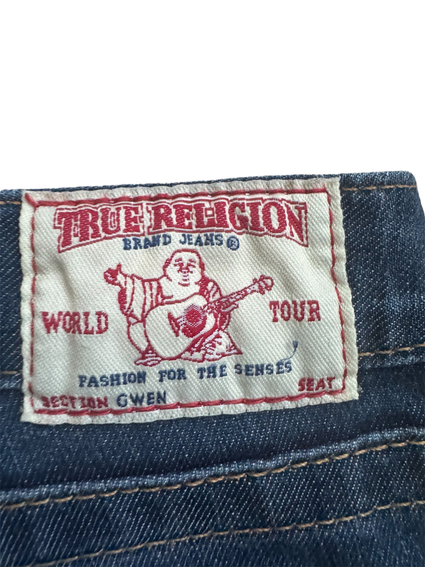 True Religion Gwen Skinny Blue Women's Zippered Ankle Jeans Size: 27