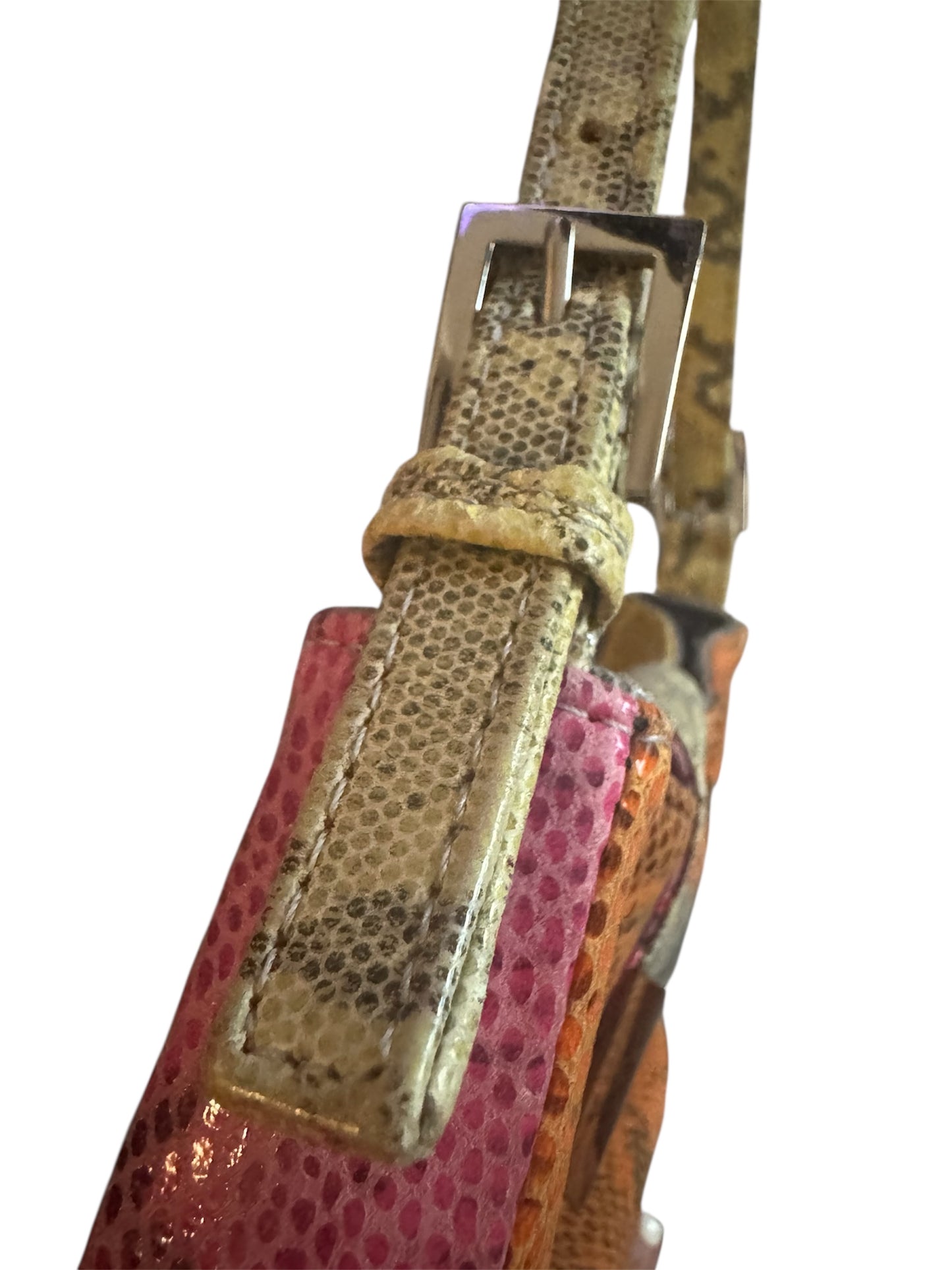 Park Avenue International Mini Shoulder Bag Purse Multicolour Snake Print
