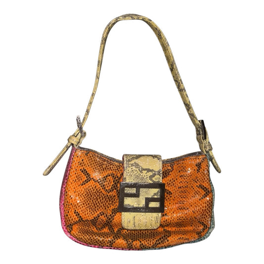 Park Avenue International Mini Shoulder Bag Purse Multicolour Snake Print
