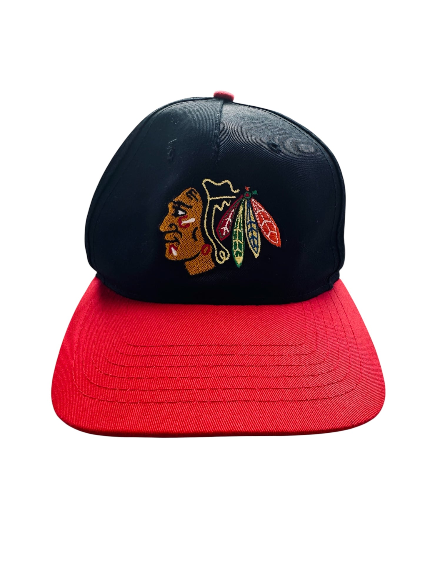 VTG '90s A.J.M. Chicago Blackhawks NHL Snapback Hat Cap