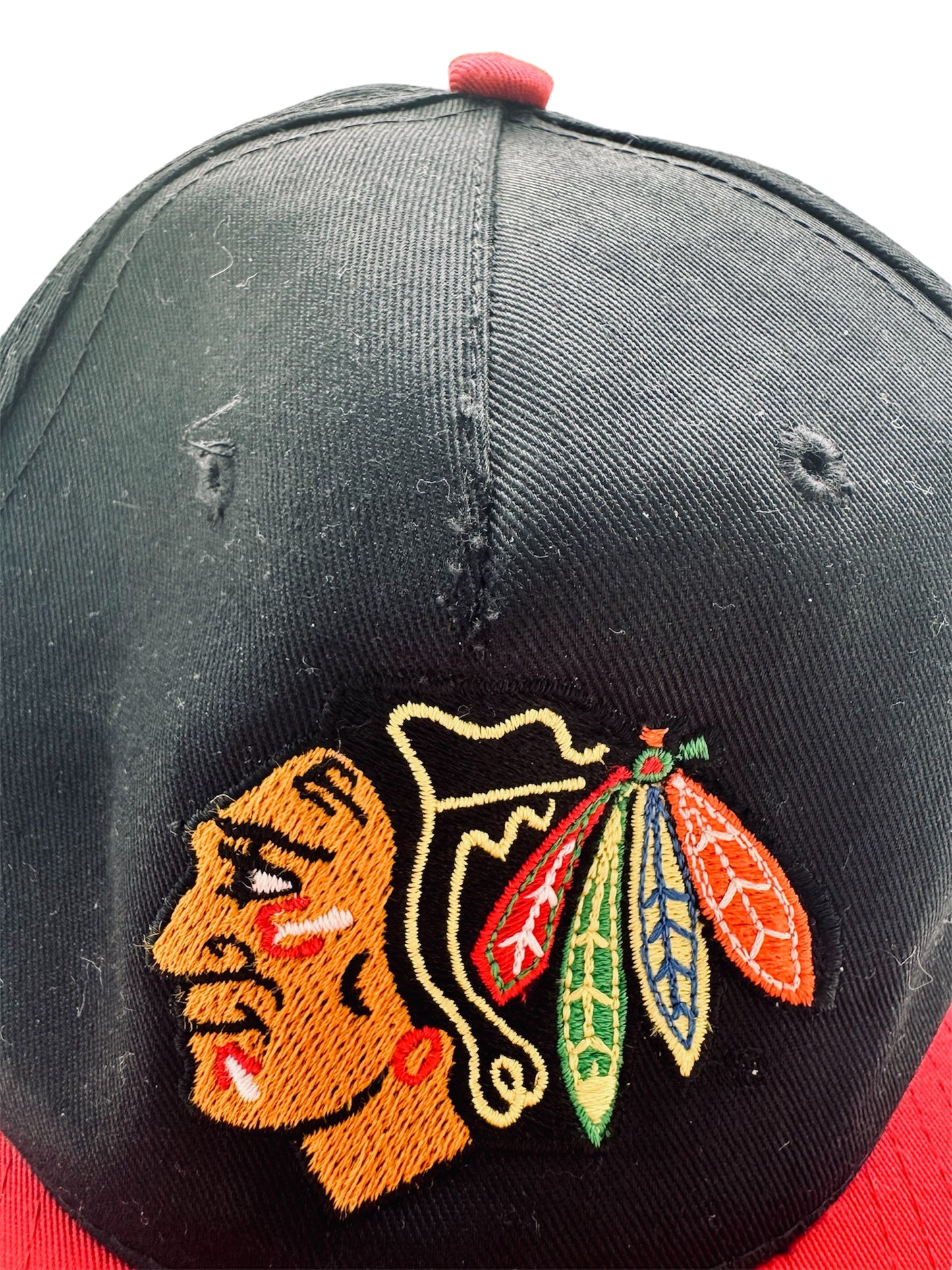 VTG '90s A.J.M. Chicago Blackhawks NHL Snapback Hat Cap
