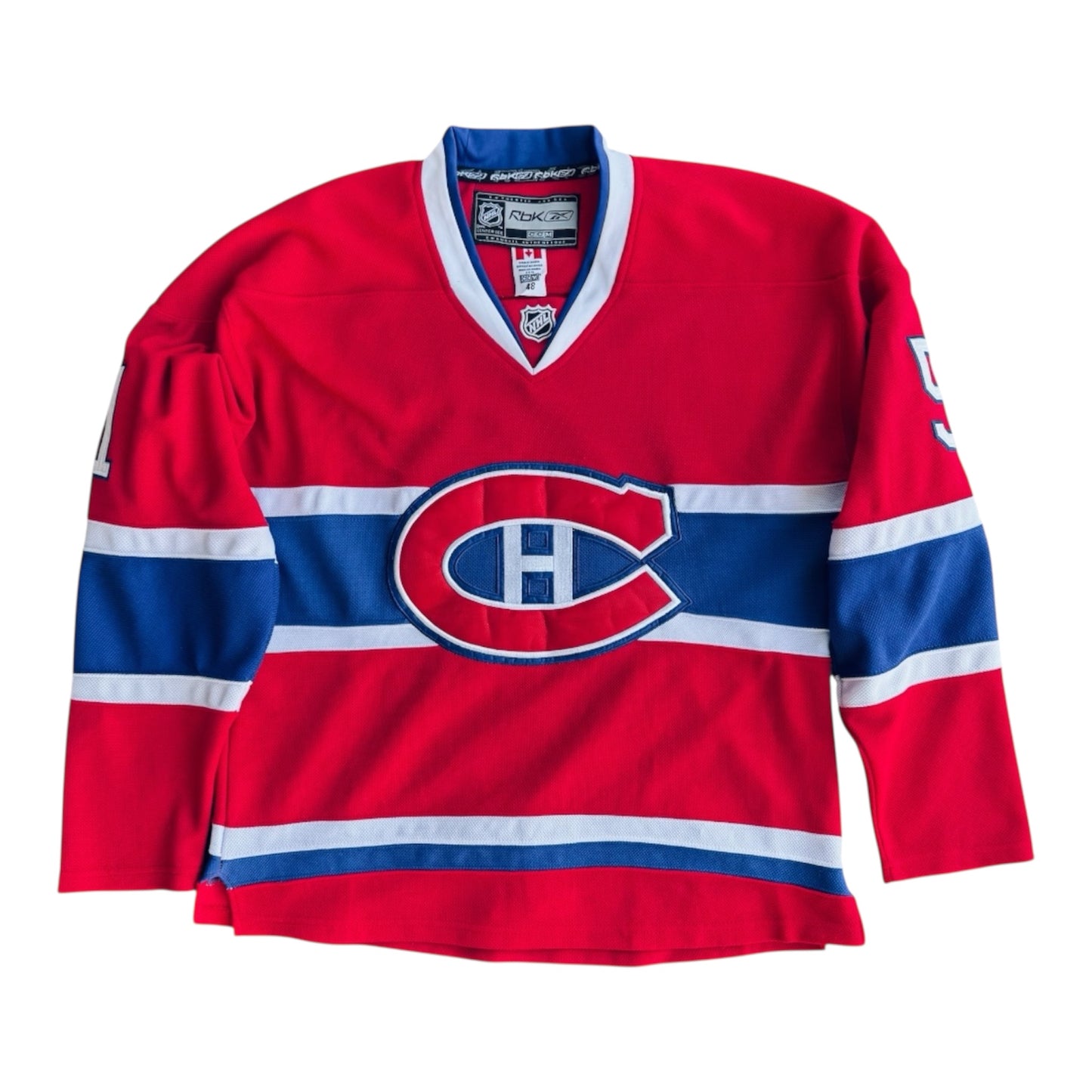 VTG Montreal Canadiens David Desharnais Reebok NHL Home Jersey w Strap Size: 48