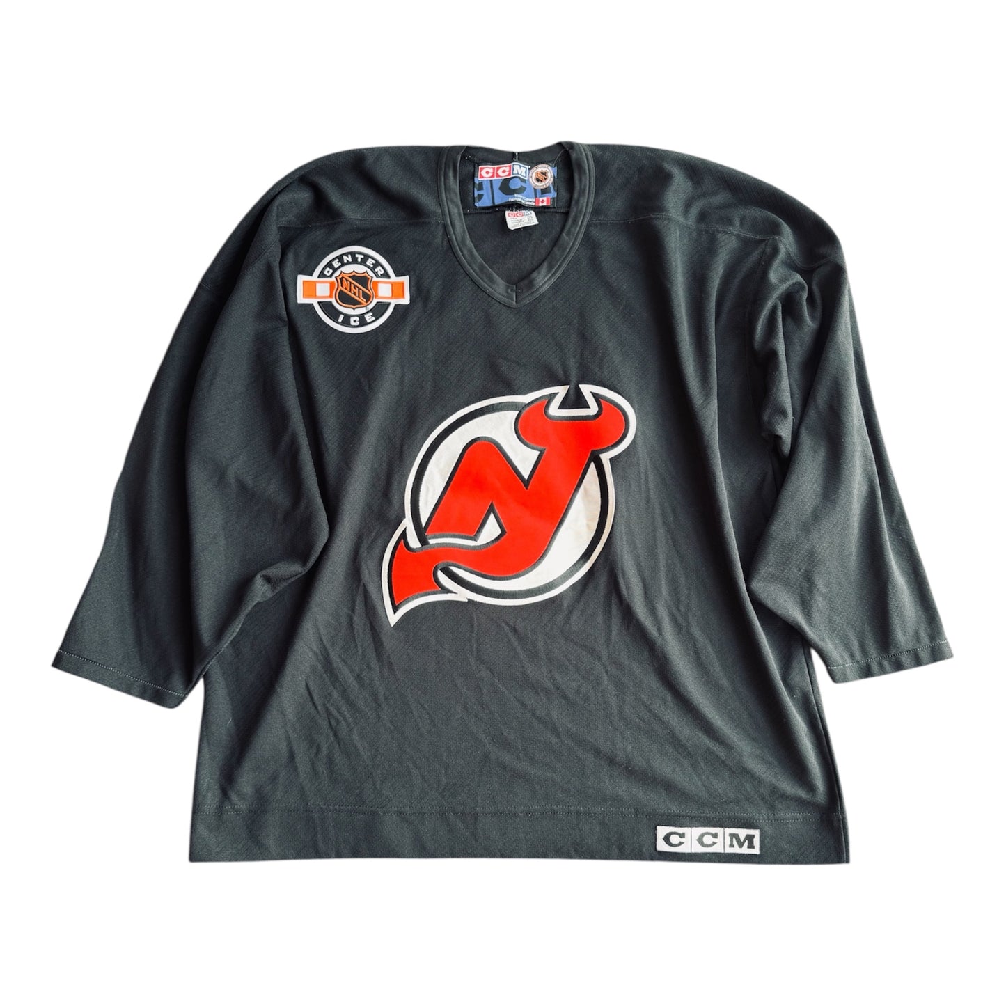 Vintage New Jersey Devils CCM NHL Center Ice Practice Jersey – XXL