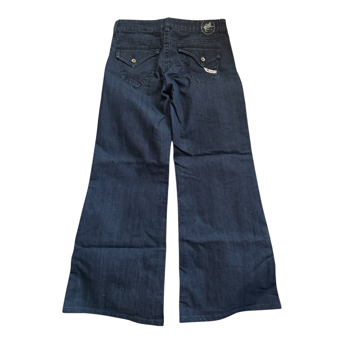 VTG Y2K Parasuco Denim Legend Women's Dark Blue Wide Leg Jeans Size: 28