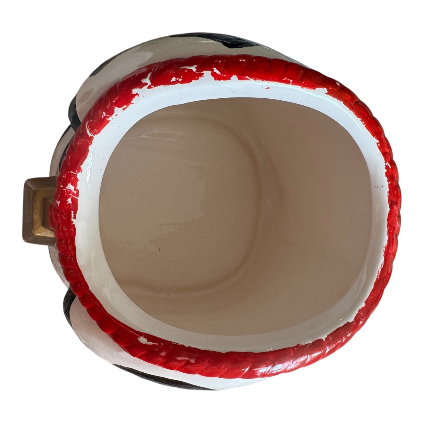 VTG Black & White Cow Ceramic Cookie Jar