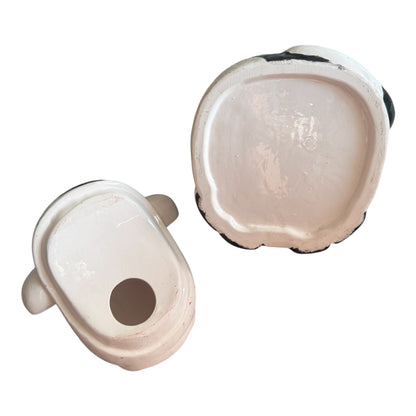 VTG Black & White Cow Ceramic Cookie Jar