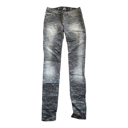 Rock & Republic Rowdy B#@!H Low Rise Skinny Gray Women's Jeans Size: 26