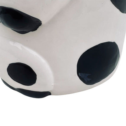 VTG Black & White Cow Ceramic Cookie Jar