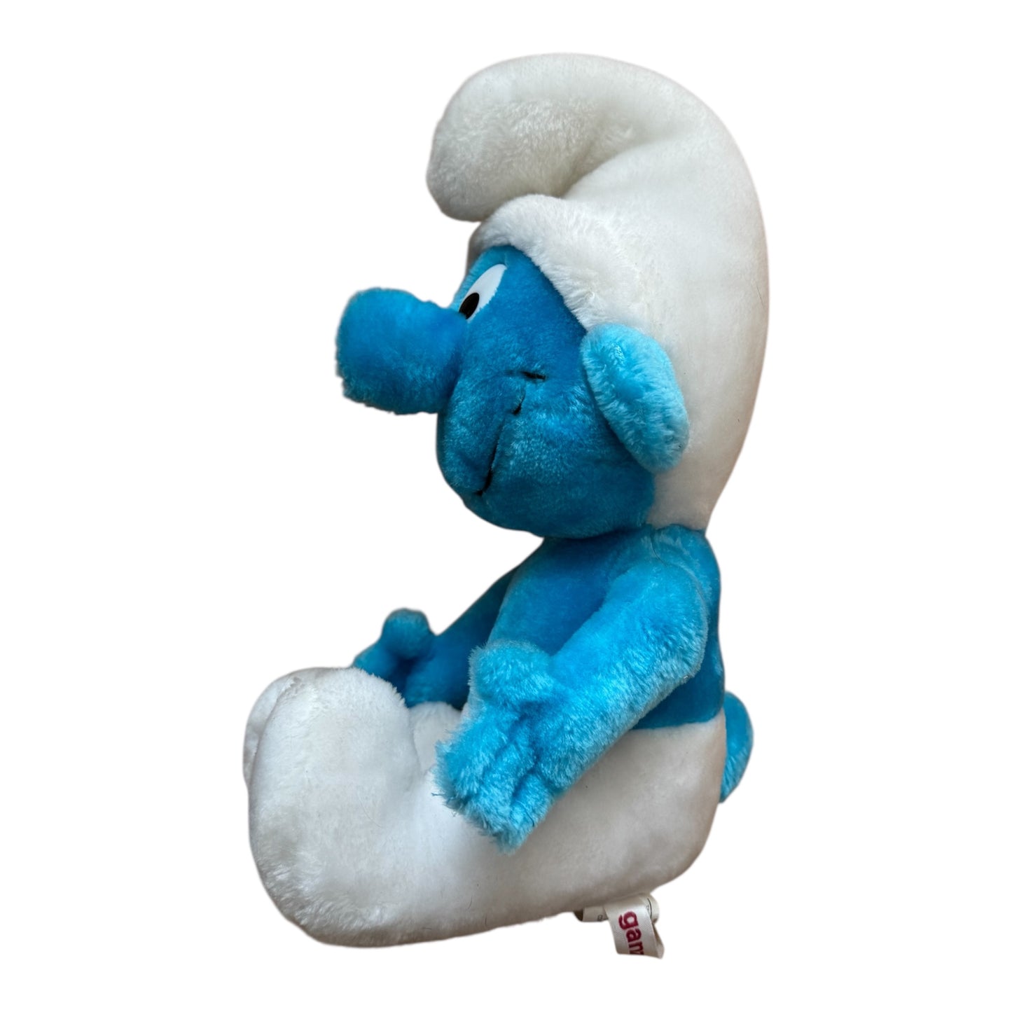 VTG 1979/81 The Smurfs Seated Smurf & Papa Smurf Bean Bag Plush Toy Bundle