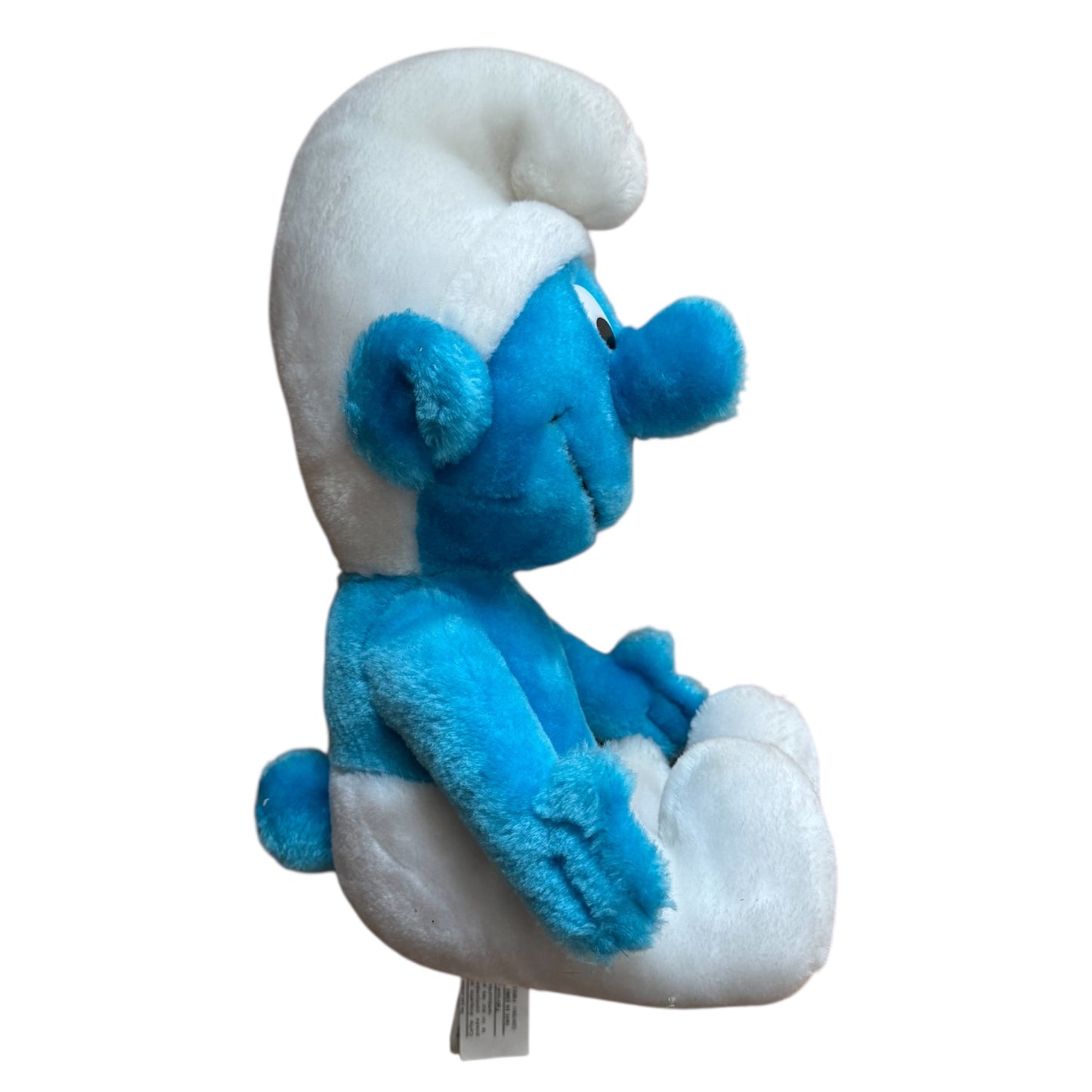 VTG 1979/81 The Smurfs Seated Smurf & Papa Smurf Bean Bag Plush Toy Bundle
