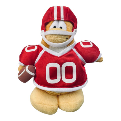 Disney Club Penguin Blue Soccer (F) S8 & Red Football S9 Players Plush Bundle