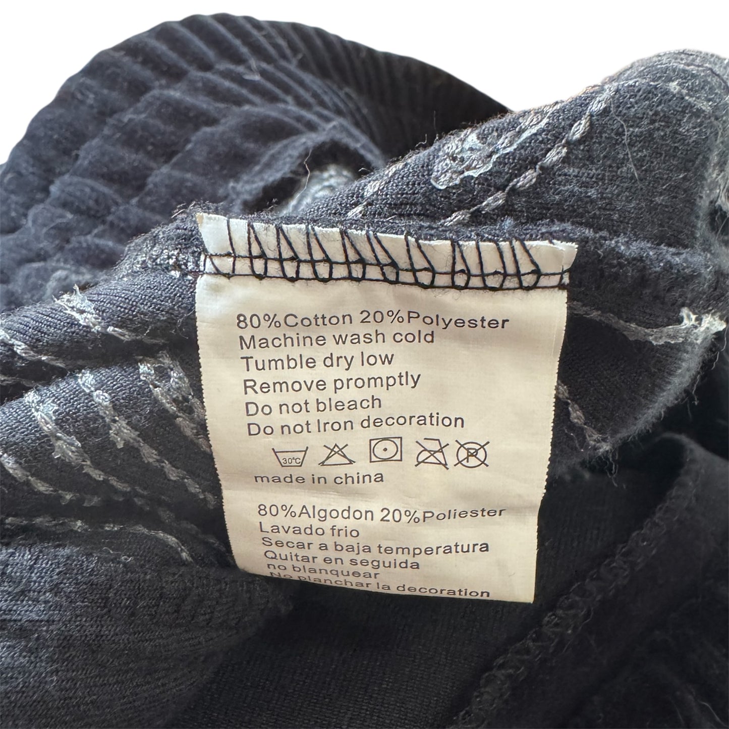 VTG Y2K Karl Kani Navy Black Velour Hoodie Size: XXL