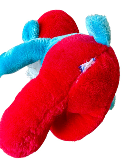 VTG 1979/81 The Smurfs Seated Smurf & Papa Smurf Bean Bag Plush Toy Bundle