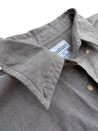 Carhartt Casual Button-Up Shirt Moss Chambray Short Sleeve Size: XL
