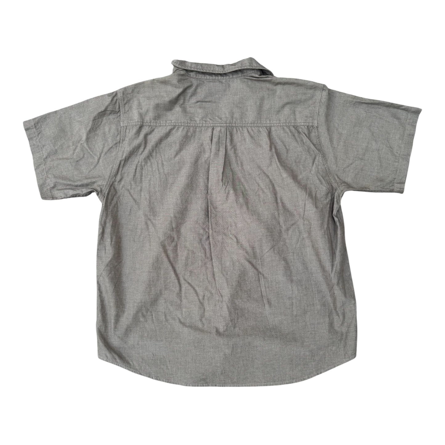 Carhartt Casual Button-Up Shirt Moss Chambray Short Sleeve Size: XL