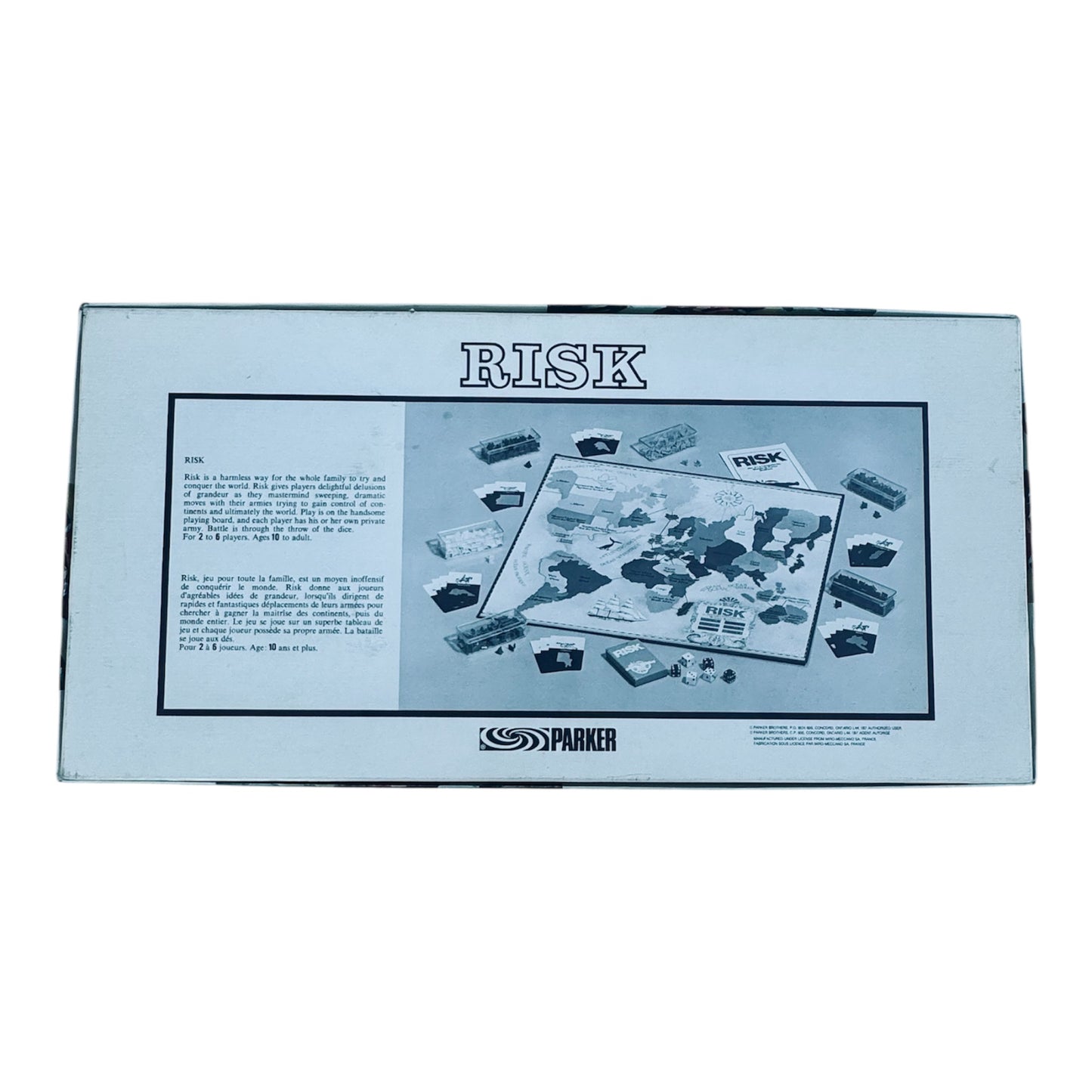 VTG 1975 RISK Parker Brothers World Conquest Game Board Game