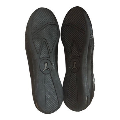 Y2K 2000s Puma Archive Black/Silver Ballet Flats US 8