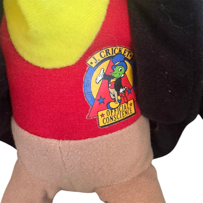 VTG 1992 Disney Jiminy Cricket Official Conscience Stuffed Animal Toy 15"