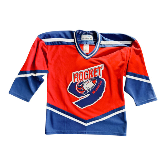 Vintage Montreal Rockets QMJHL Bauer Hockey Jersey – Boys L/XL