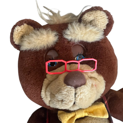 VTG 1985 Lewis Galoob Talking Smarty Bear - The Lovable Answer Bear Plush