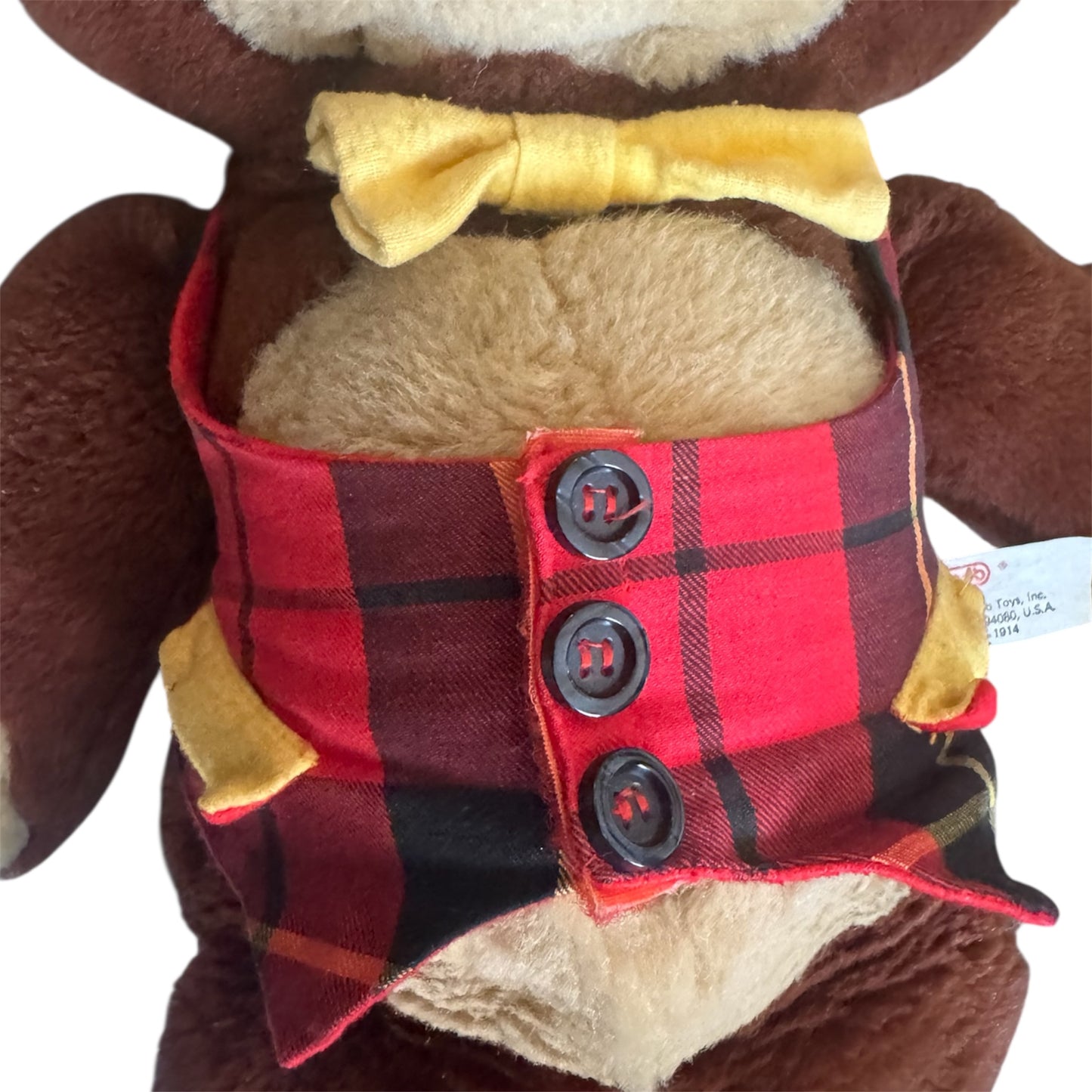 VTG 1985 Lewis Galoob Talking Smarty Bear - The Lovable Answer Bear Plush