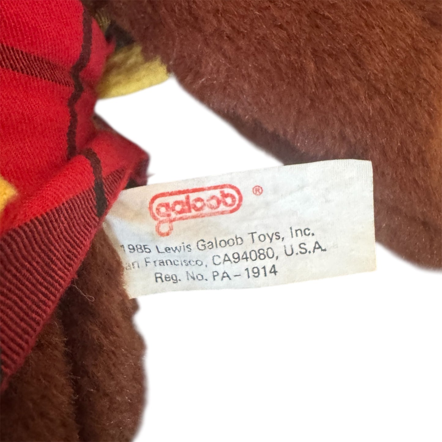 VTG 1985 Lewis Galoob Talking Smarty Bear - The Lovable Answer Bear Plush