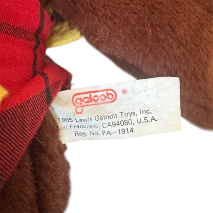 VTG 1985 Lewis Galoob Talking Smarty Bear - The Lovable Answer Bear Plush