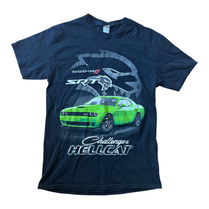 Dodge Challenger STR Hellcat FOTL HD Cotton Graphic Black T-Shirt Size: M
