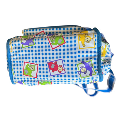 VTG 1998 Teletubbies Blue & White Gingham Mini Diaper Bag