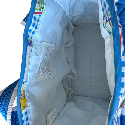 VTG 1998 Teletubbies Blue & White Gingham Mini Diaper Bag