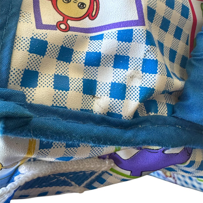 VTG 1998 Teletubbies Blue & White Gingham Mini Diaper Bag