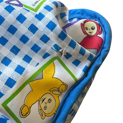 VTG 1998 Teletubbies Blue & White Gingham Mini Diaper Bag