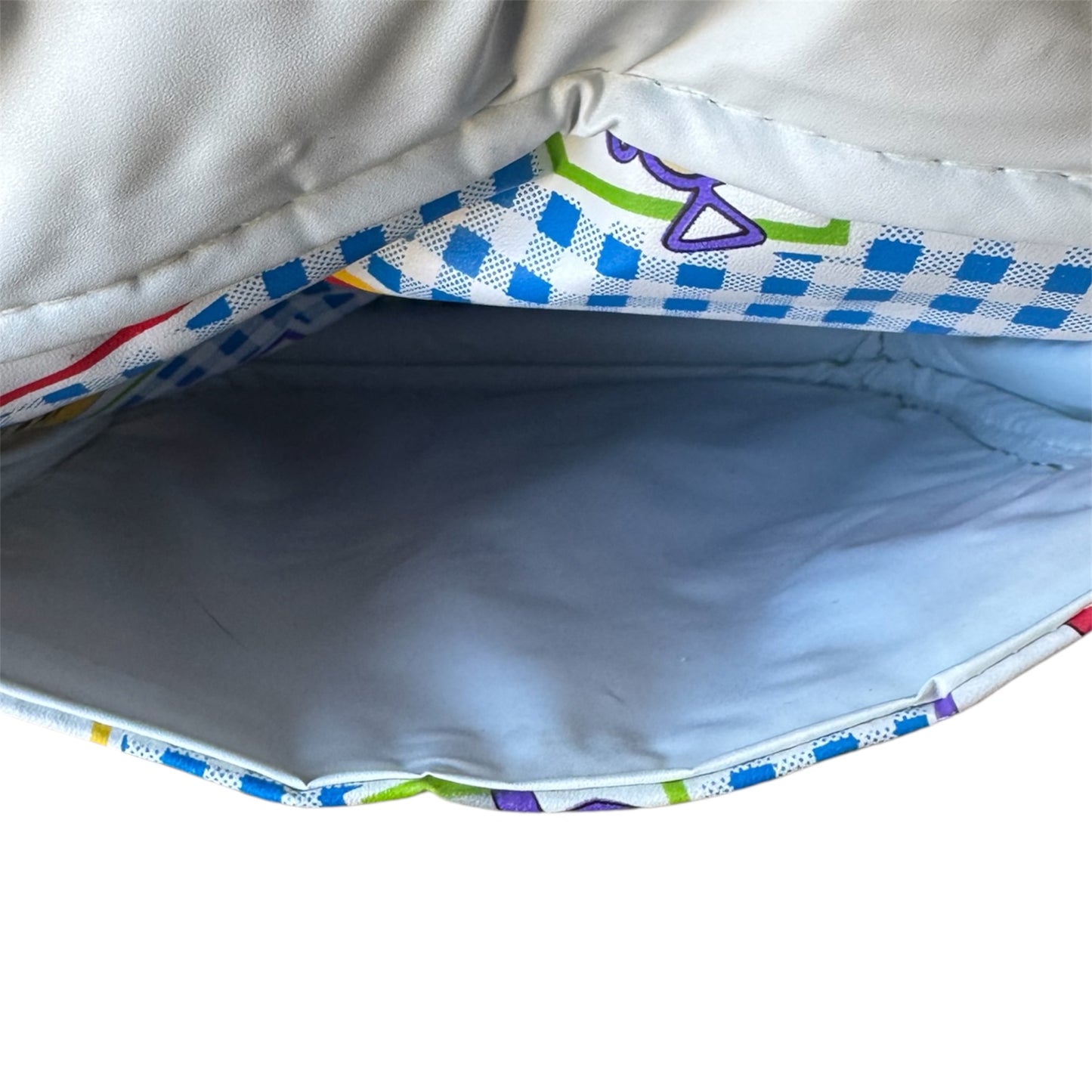 VTG 1998 Teletubbies Blue & White Gingham Mini Diaper Bag