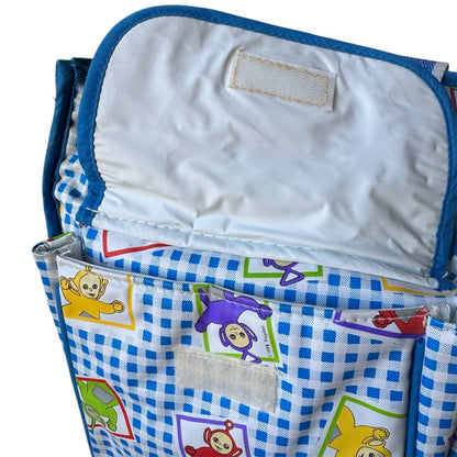 VTG 1998 Teletubbies Blue & White Gingham Mini Diaper Bag