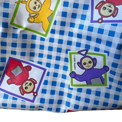 VTG 1998 Teletubbies Blue & White Gingham Mini Diaper Bag