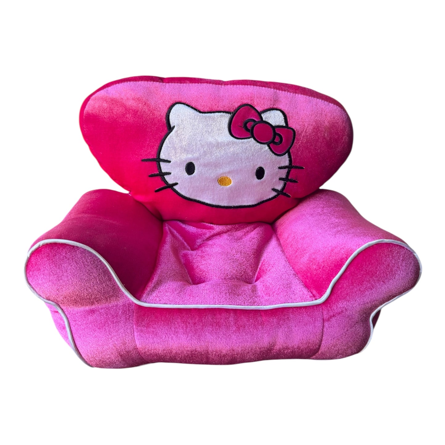 VTG Build-A-Bear Hello Kitty Sanrio Pink Velour Sofa Seat Doll Furniture Plush