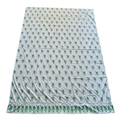 VTG 1980 The Muppets Kermit the Frog Playing Banjo Flat Sheet Size: TWIN