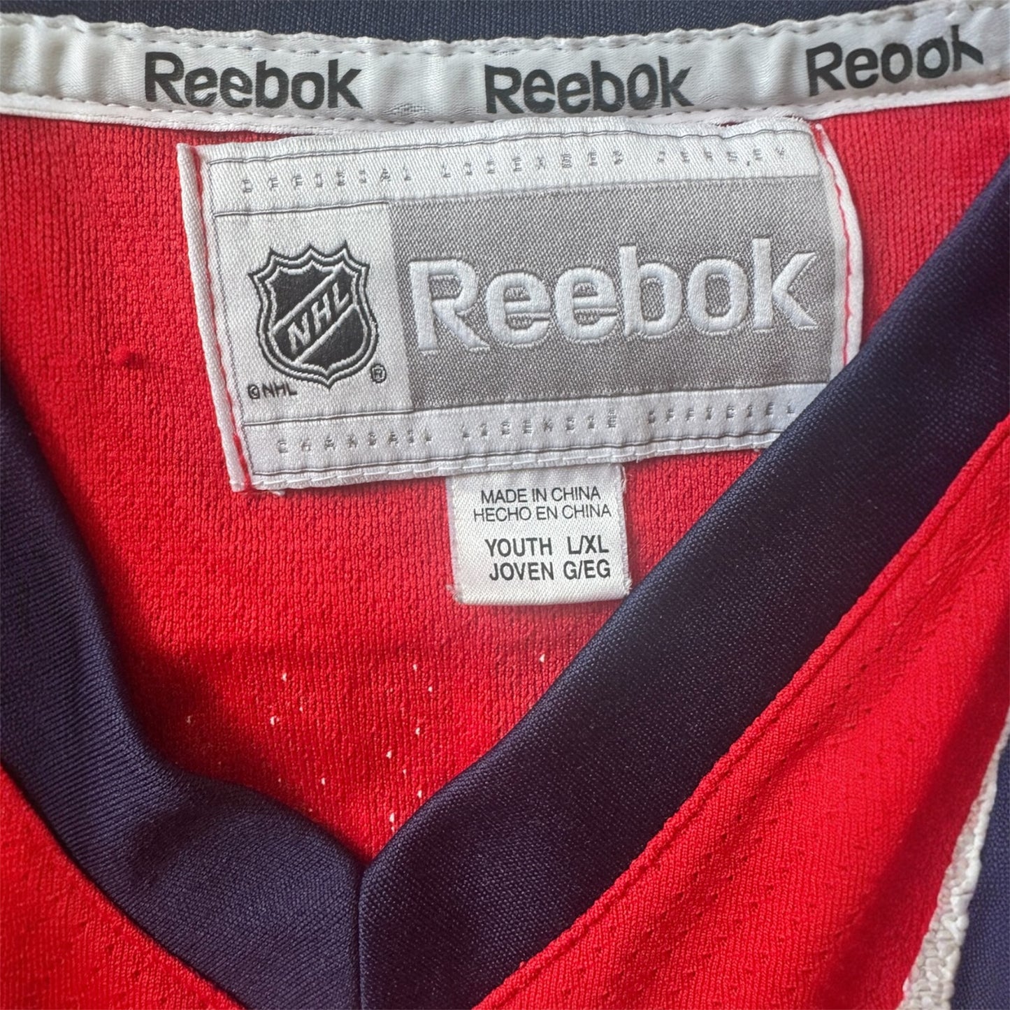 Washington Capitals NHL Alex Ovechkin #8 Reebok Hockey Jersey Youth Size: L/XL