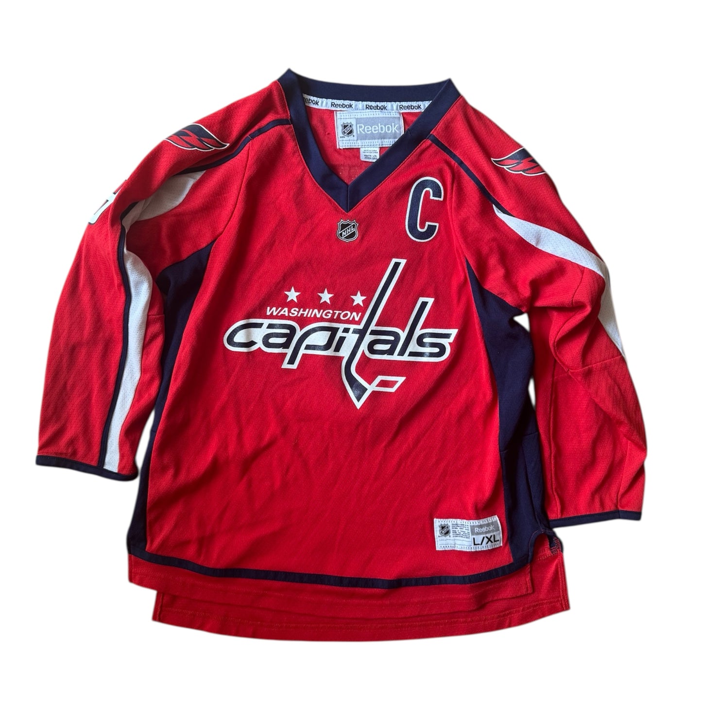 Washington Capitals NHL Alex Ovechkin #8 Reebok Hockey Jersey Youth Size: L/XL
