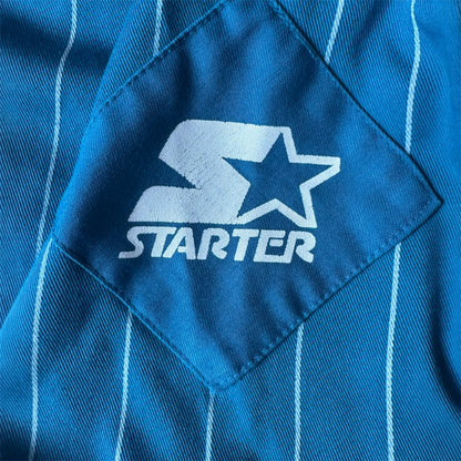 VTG ‘90s Charlotte Hornets Starter NBA Pinstripe Baseball Jersey Size: L