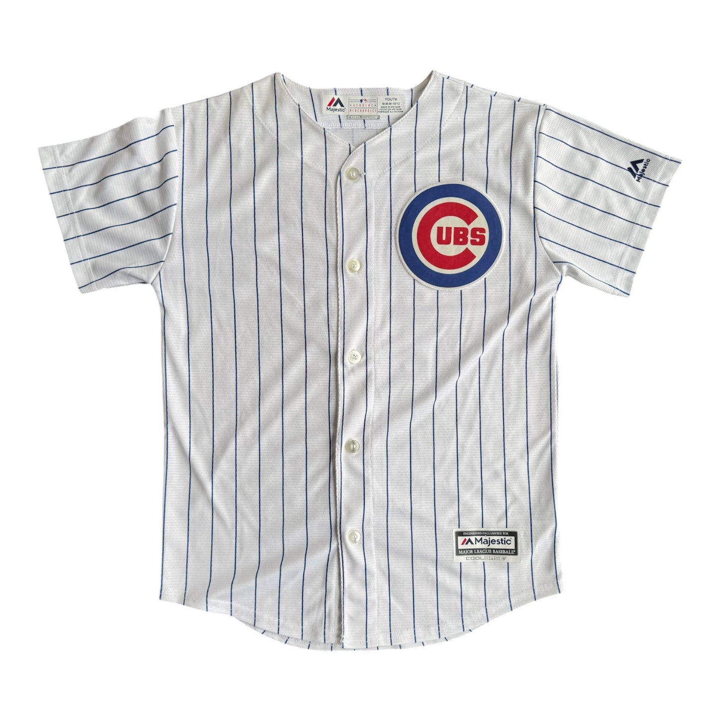 Chicago Cubs Majestic Kris Bryant #17 Pinstripe Youth Jersey Size: M (10/12)