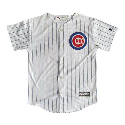 Chicago Cubs Majestic Kris Bryant #17 Pinstripe Youth Jersey Size: M (10/12)